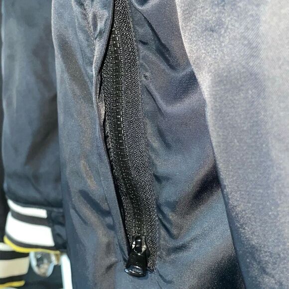 Flawed we are the superlative conspiracy Willie varsity bomber men’s jacket - Picture 5 of 16